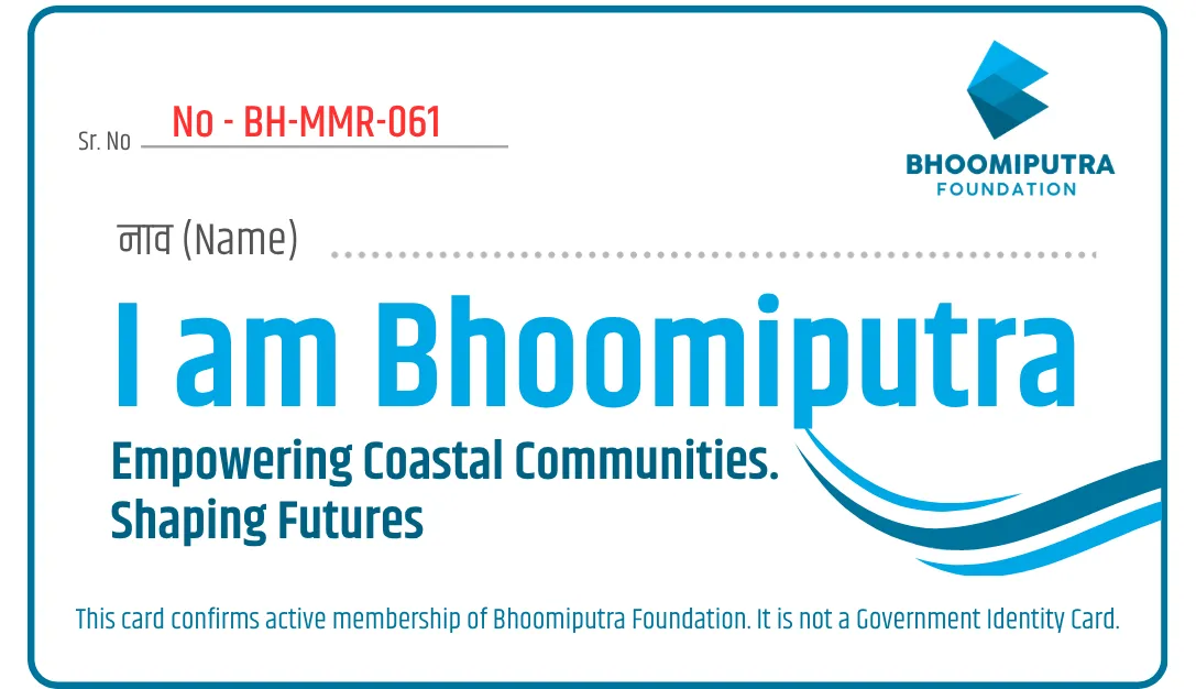 Official Bhoomiputra Foundation coastal community membership card preview