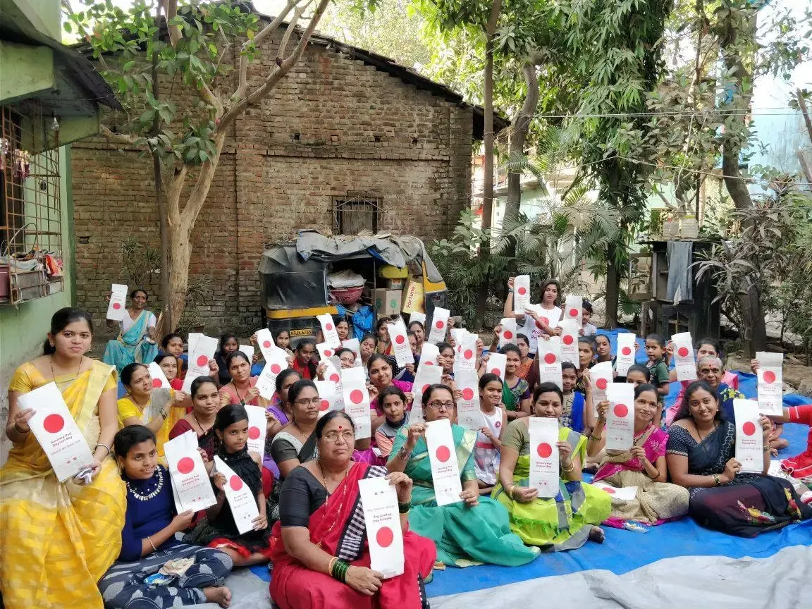 Project Red Dot® initiative - Bhoomiputra Foundation community program in Mumbai Metropolitan Region